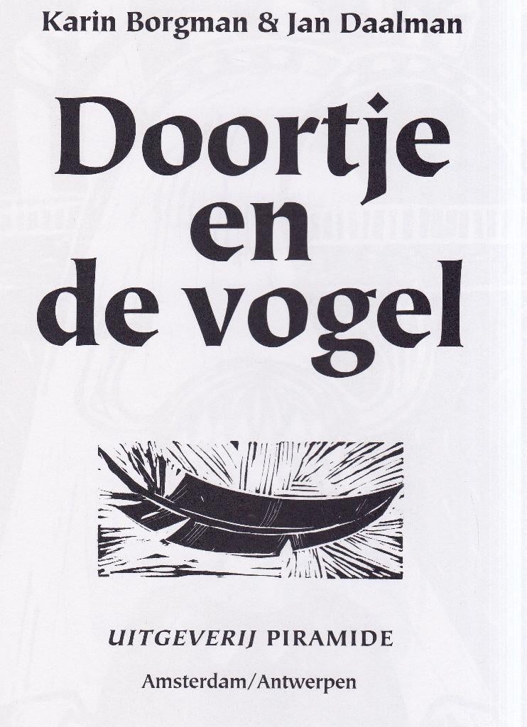 Borgman, K & Daalman, J. - Doortje en de vogel (2001), Ophalen of Verzenden, Nieuw