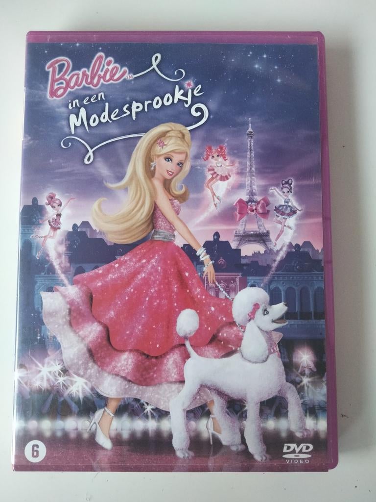 Barbie dvd - In een modesprookje, Alle leeftijden, Ophalen of Verzenden, Zo goed als nieuw