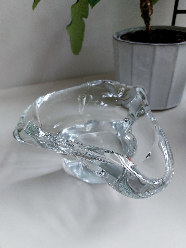 Vide poche, schaal kristal Daum Nancy 1864-1930 driehoekig, Ophalen