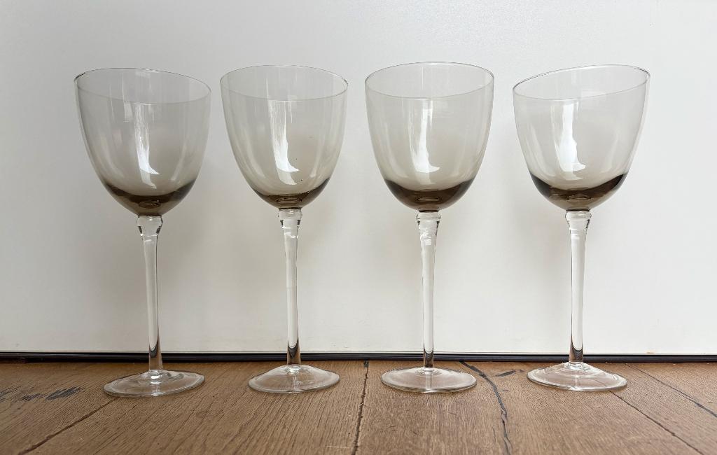 Vier wijnglazen, merk: Danish Design (Villa Collection), Ophalen, Zo goed als nieuw