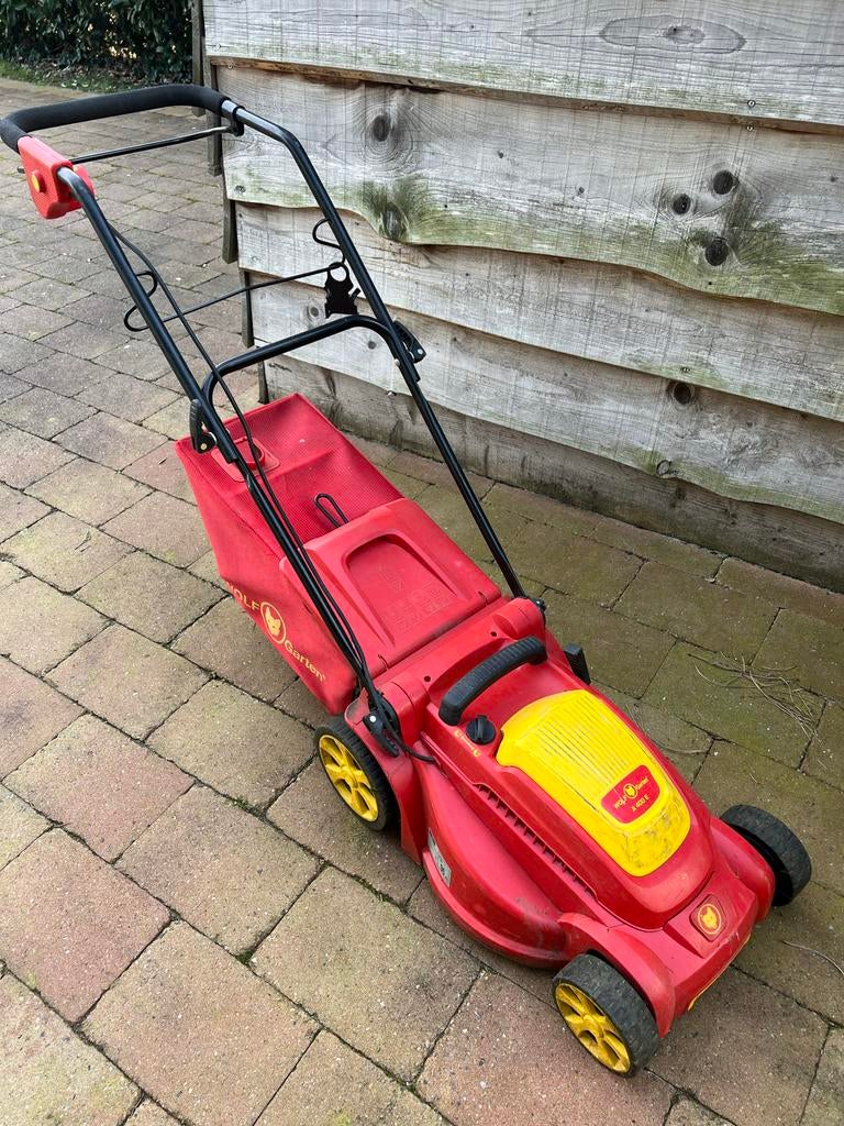 Wolf Garten A 400 E elektrische grasmaaier - defect, Ophalen, Cirkelmaaier, Gebruikt, Elektrische grasmaaier