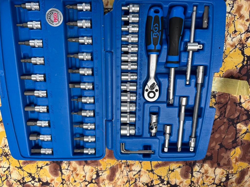 BGS 2145 dopsleutelset 46-delig, Ophalen of Verzenden, Zo goed als nieuw