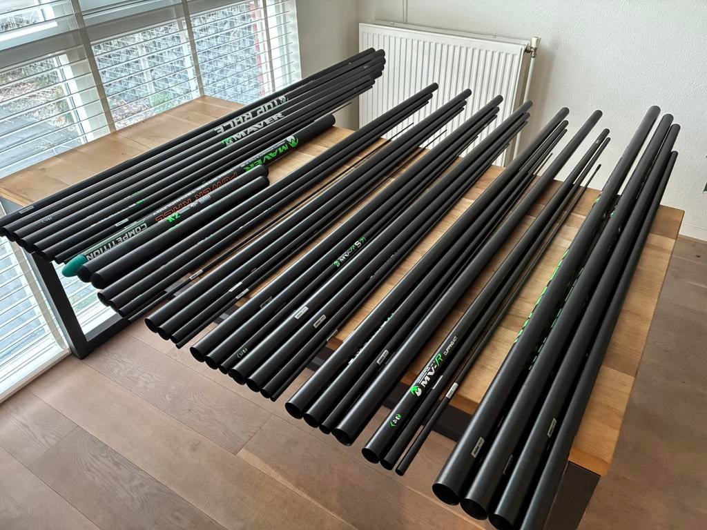 Maver Top Race 13 meter Pack, Watersport en Boten, Hengelsport | Witvissen, Zo goed als nieuw, Vaste hengel, Ophalen