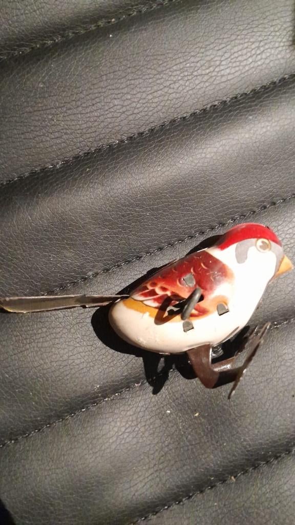 opwind vogel blik, Antiek en Kunst, Antiek | Speelgoed, Ophalen of Verzenden