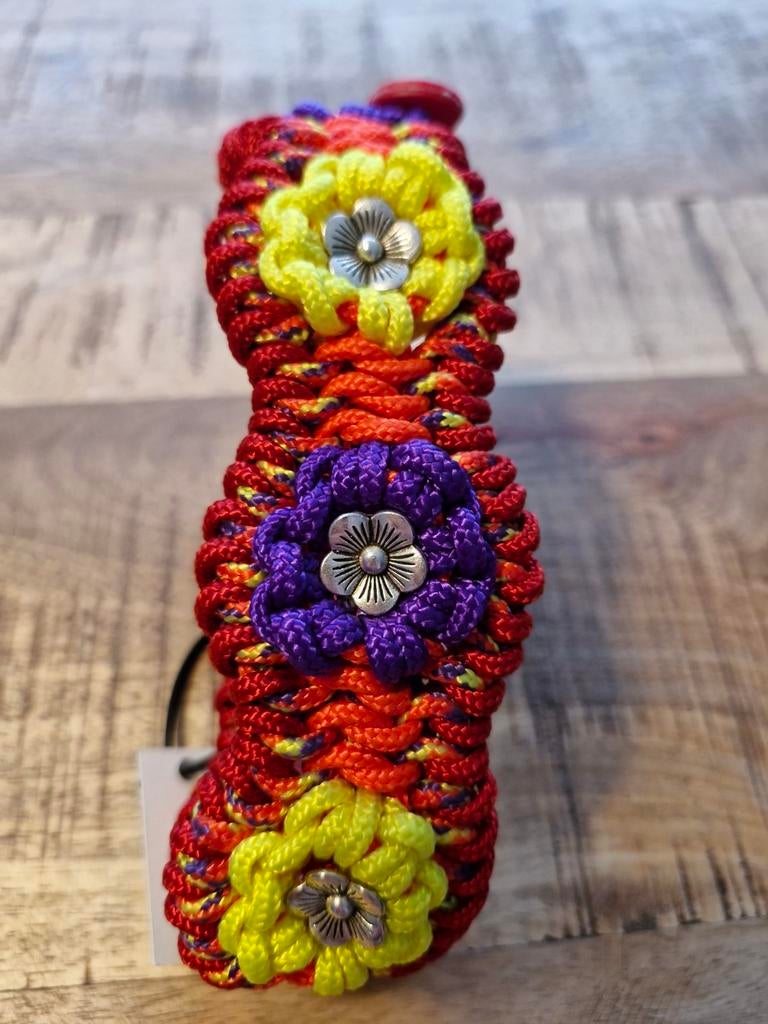 Mooie handgemaakte paracord halsband 34cm 40 cm 5cm, Ophalen of Verzenden