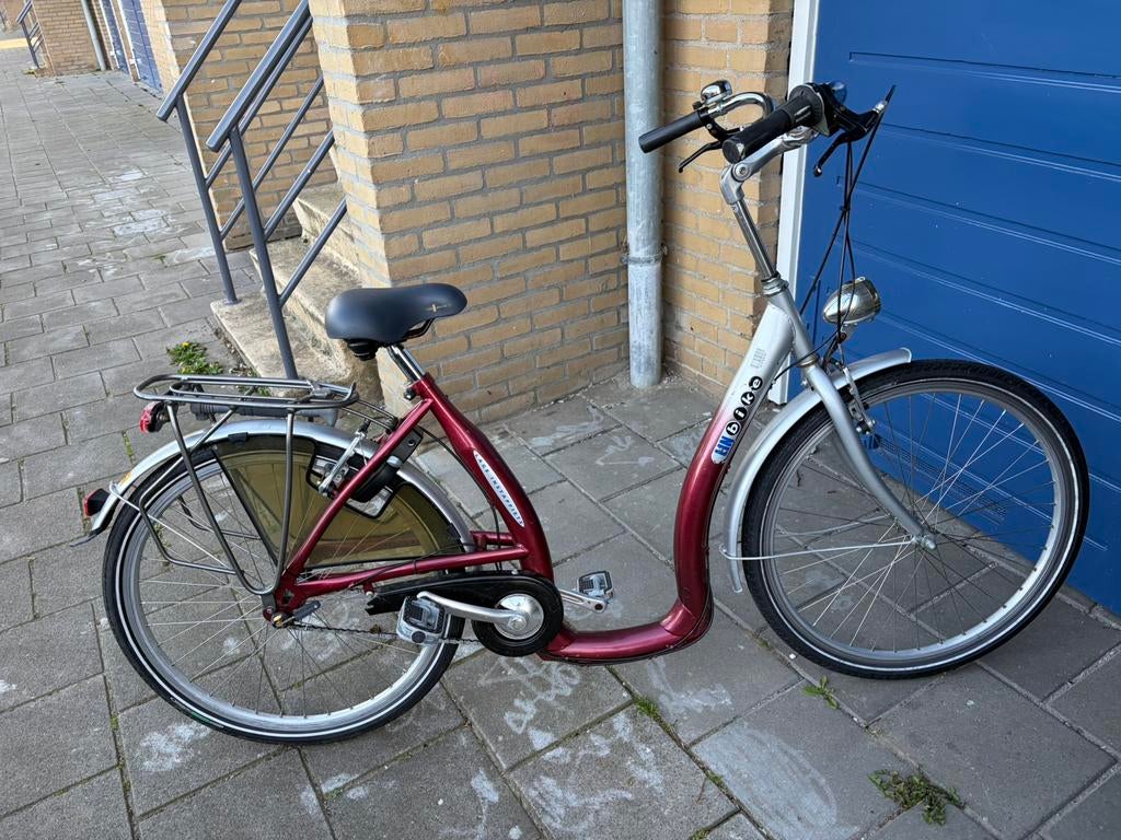 Moederfiets met lage instap 26 inch framemaat 47 cm, Fietsen en Brommers, Fietsen | Dames | Moederfietsen, Gebruikt, 47 tot 50 cm