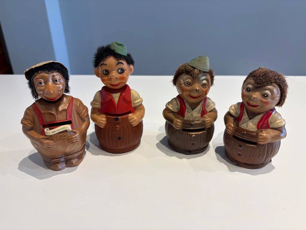 Mecki egel spaarpotjes, Ophalen of Verzenden, Zo goed als nieuw, Metaal of Blik, Overige thema's