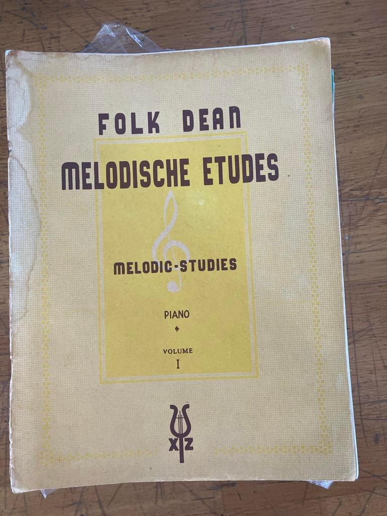 Folk Dean Melodische Etudes Piano Volume I, Gebruikt, Klassiek, Les of Cursus, Ophalen of Verzenden