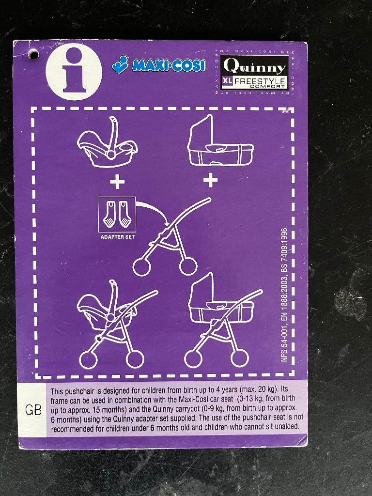 Complete Quinny Freestyle XL Kinderwagenset, Ophalen, Gebruikt, Quinny, Luchtbanden