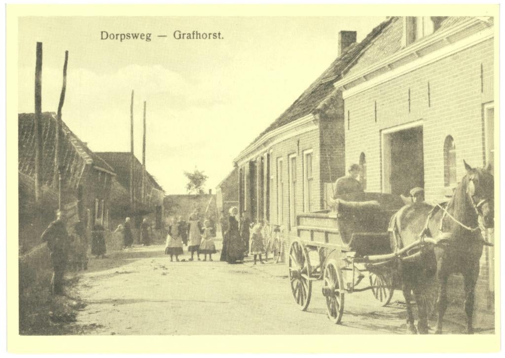 992252 Grafhorst Dorpsweg Voorstraat Nette krt onbeschreven, Ophalen of Verzenden, 1960 tot 1980, Ongelopen, Overijssel