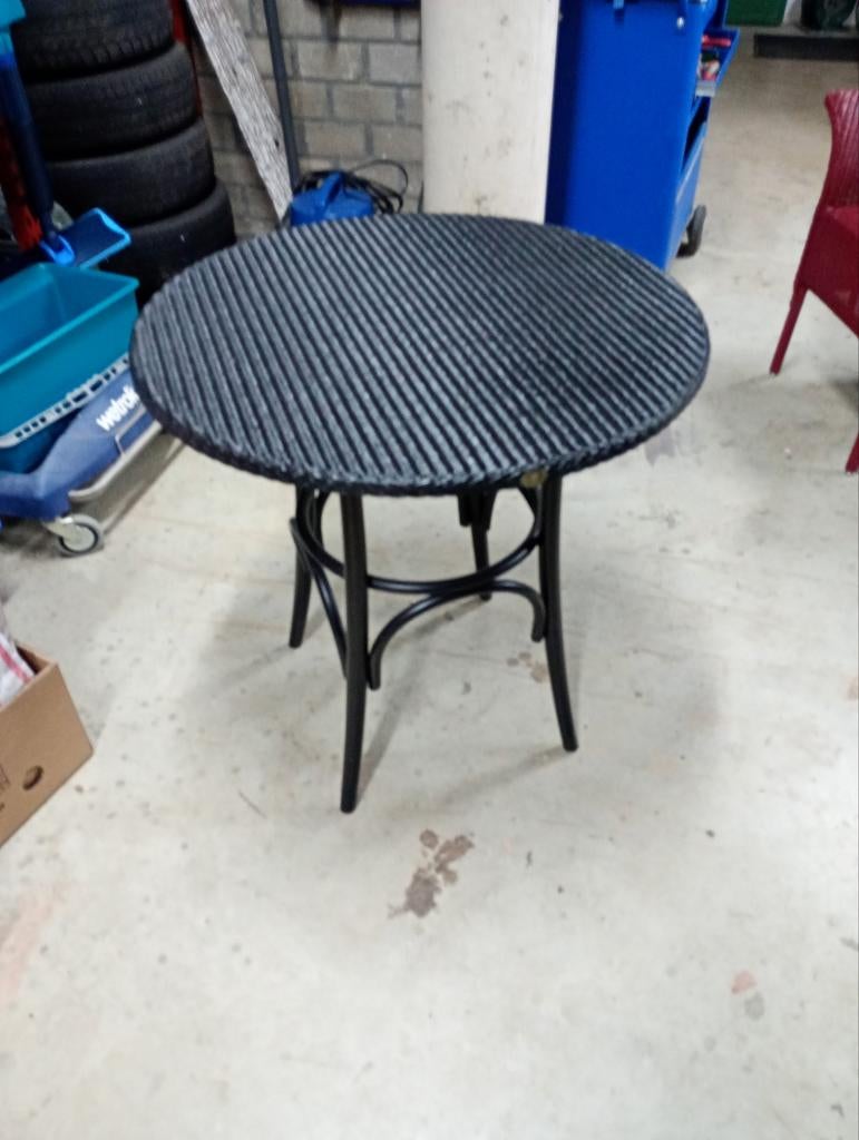 Bistro tafel zwart Lloyd loom, Ophalen