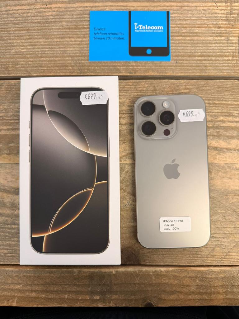 Iphone 16 pro dessert gold 256 gb met apple garantie 100%, Ophalen of Verzenden, Zo goed als nieuw, Overige typen, Apple iPhone
