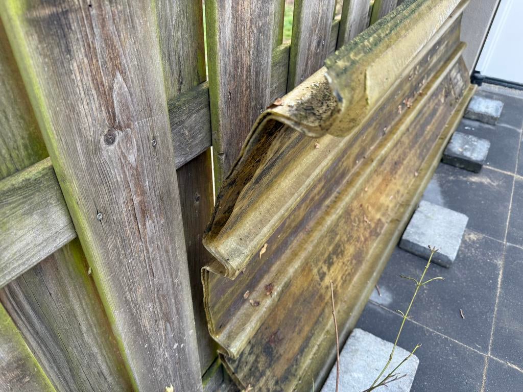 Golfplaat, Tuin en Terras, Schuttingen, Ophalen, 1 tot 2 meter, Minder dan 3 meter, Zo goed als nieuw