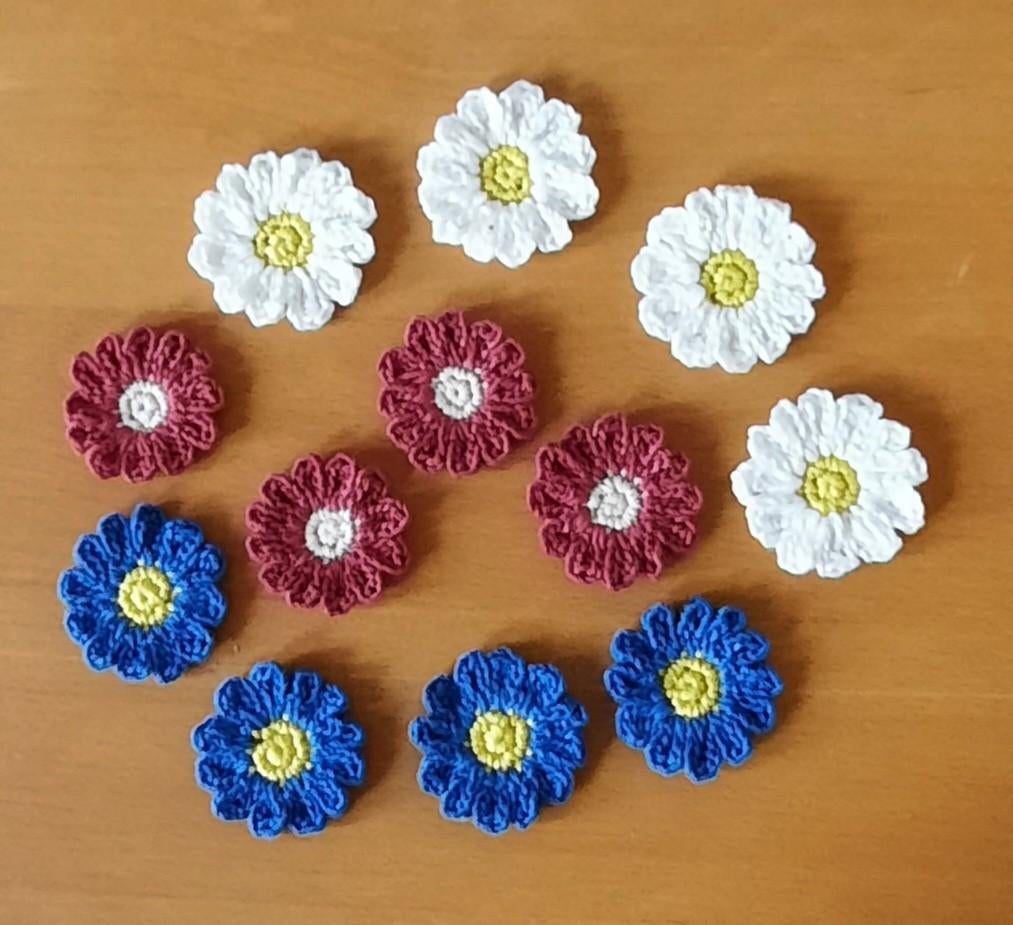 Gehaakte bloemen applicaties, Ophalen of Verzenden, Nieuw, Haken, Overige typen