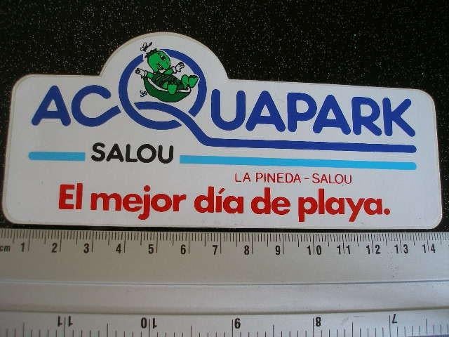 sticker aquapark salou la pineda el mejor dia de playa logo, Verzamelen, Verzenden, Zo goed als nieuw, Bedrijf of Vereniging