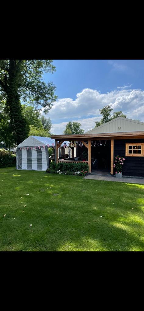 Partytent 3 x 6. PVC-Classic, Ophalen, Opvouwbaar, Partytent, Minder dan 4 meter