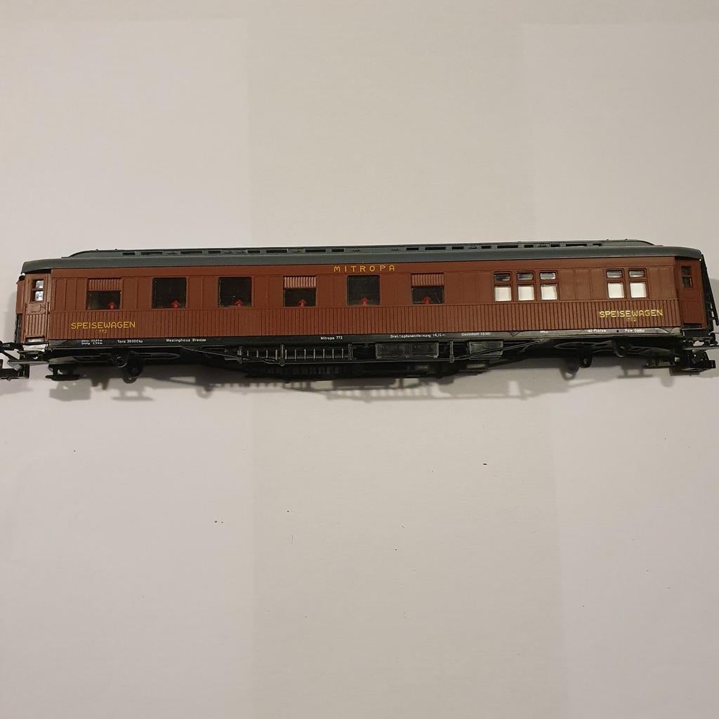 MITROPA Speisewagen - Nieuw Model (wielen ontbreken), Overige merken, Gelijkstroom of Wisselstroom, Ophalen of Verzenden, Nieuw