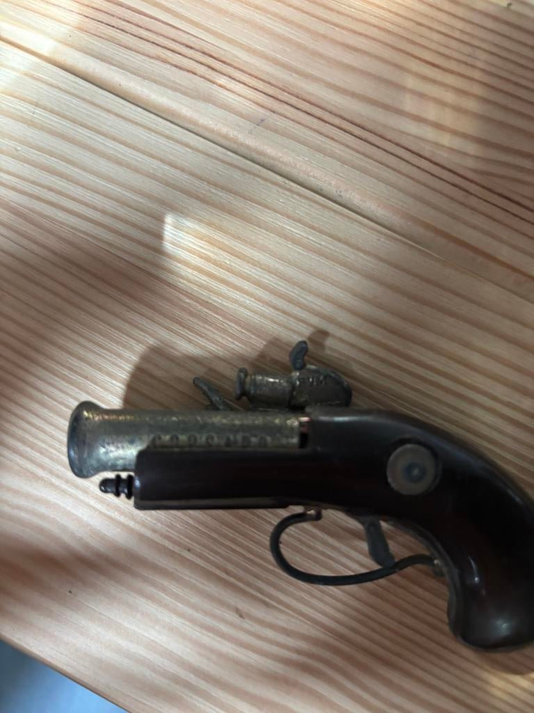 Vintage FVM Corsaro mini flint gun pistool, Verzamelen, Ophalen of Verzenden, Gebruikt
