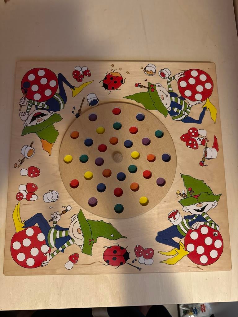 Compleet Janbibijan Kabouter Spel - Houten Geheugenspel, Ophalen, Nieuw, Jongen of Meisje