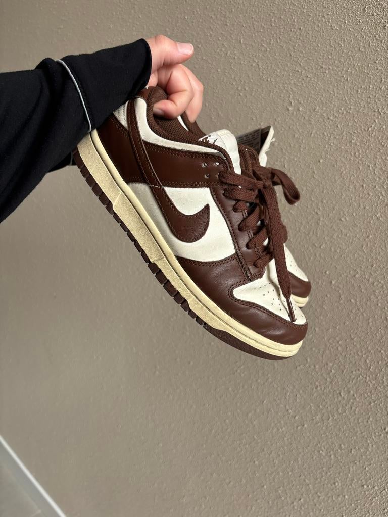 Nike Dunk Low Bruin - Gedragen, Bruin, Ophalen of Verzenden, Sneakers of Gympen, Gedragen