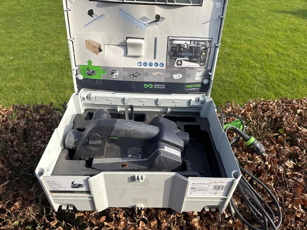 Festool EHL 65 Eenhandsschaaf in Systainer, Doe-het-zelf en Verbouw, Schaafmachines, Ophalen of Verzenden, Zo goed als nieuw, Elektrisch