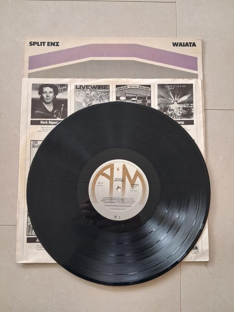Split Enz Waiata elpee vinyl LP, Ophalen of Verzenden, Gebruikt, 12 inch, Poprock