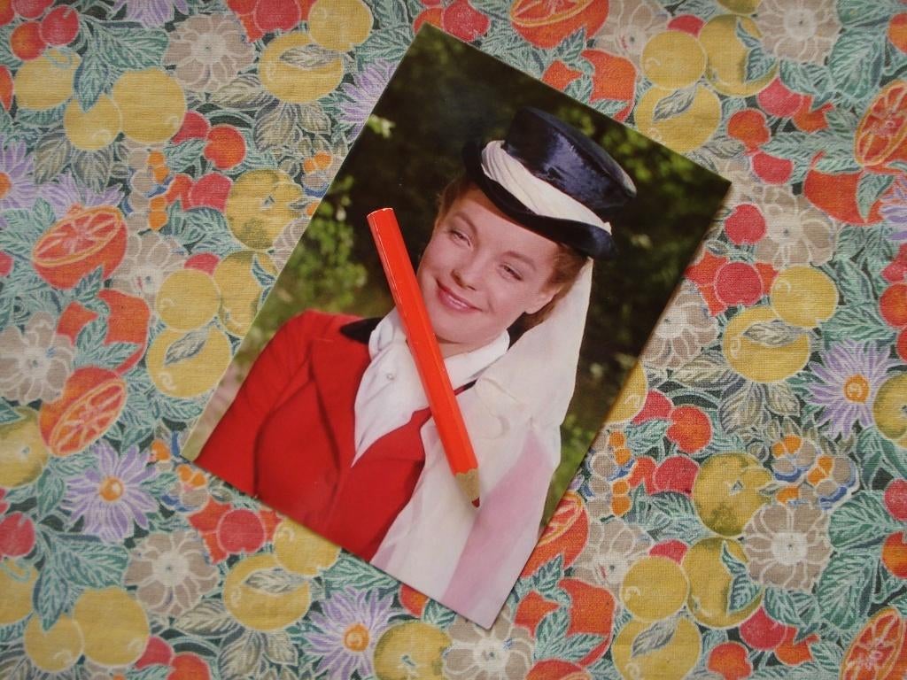 romy schneider/sissi/filmster/fotokaart/$$$, Verzamelen, Verzenden, 1960 tot 1980, Ongelopen, Sterren en Beroemdheden