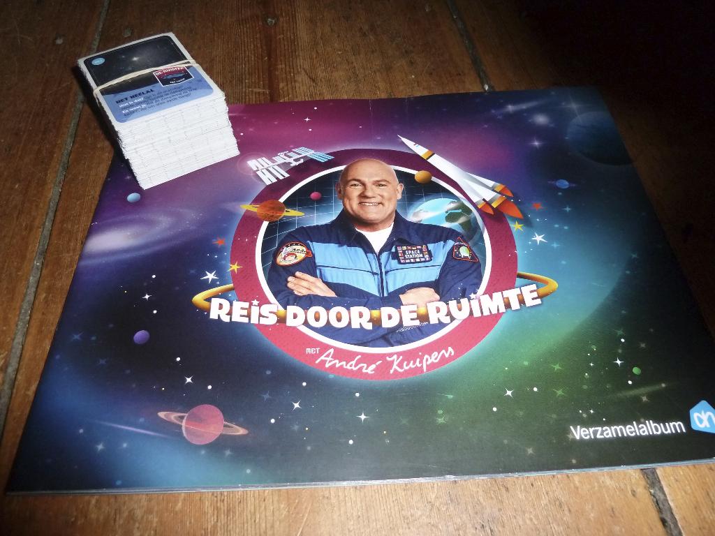 alle AH 160 plaatjes ruimte vaart met boek + meer -, Verzamelen, Supermarktacties, Albert Heijn, Ophalen of Verzenden
