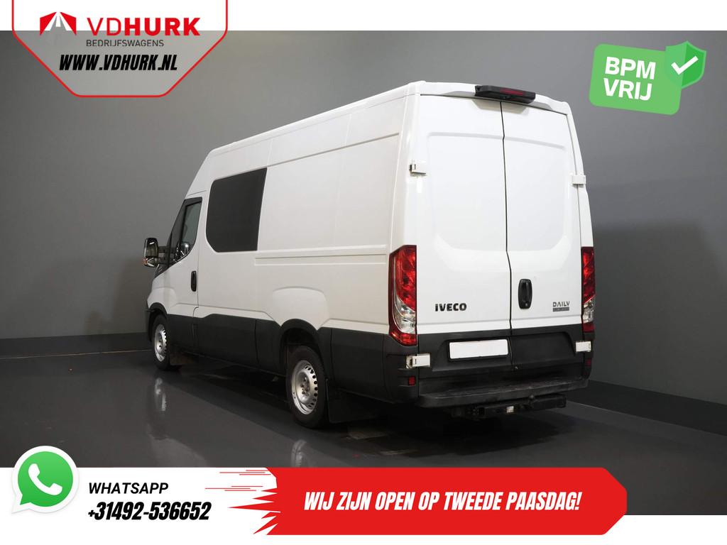 Iveco Daily 35S16V 2.3 L3H2 155 pk Aut. DC Dubbel Cabine EXP, Gebruikt, Euro 6, Iveco, Wit