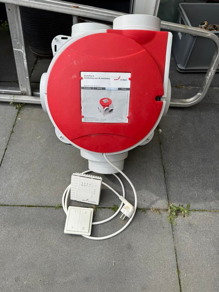Stork ventilatiebox met CO2 sensor + afstandsbediening, Ophalen of Verzenden, Zo goed als nieuw, Ventilator en Afzuiger