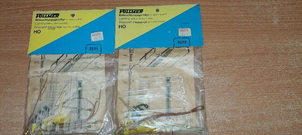 Vollmer 3533 Beleuchtungsgarnitur voor Bahnsteige 3532/3538, Hobby en Vrije tijd, Modeltreinen | H0, Overige merken, Gelijkstroom of Wisselstroom