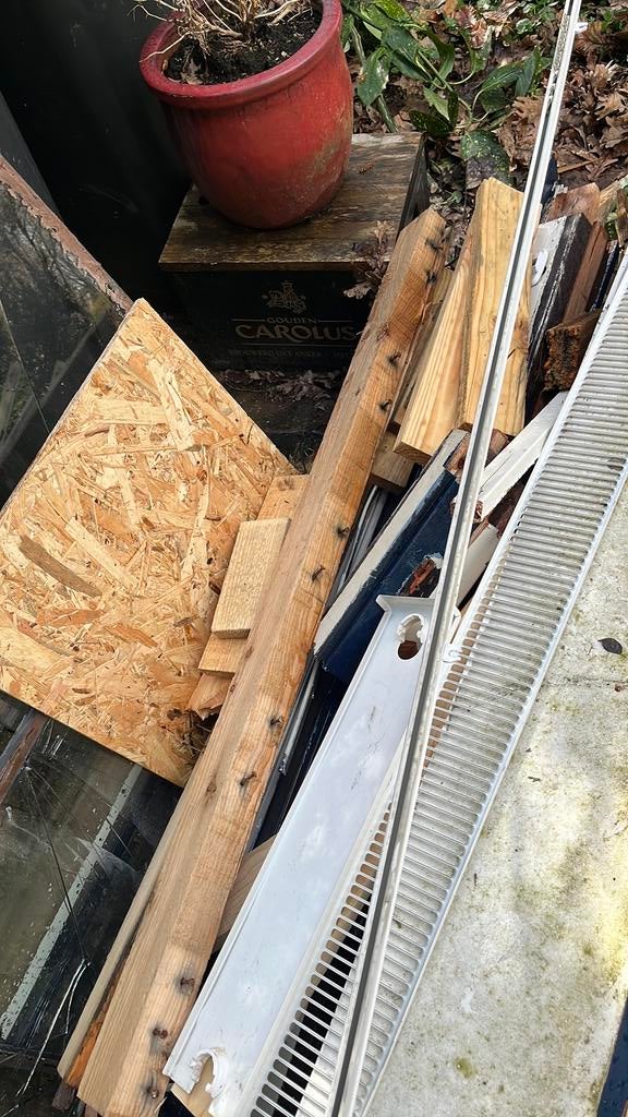 Sloophout gratis afhalen, Ophalen, Zo goed als nieuw, 50 mm of meer, Minder dan 200 cm