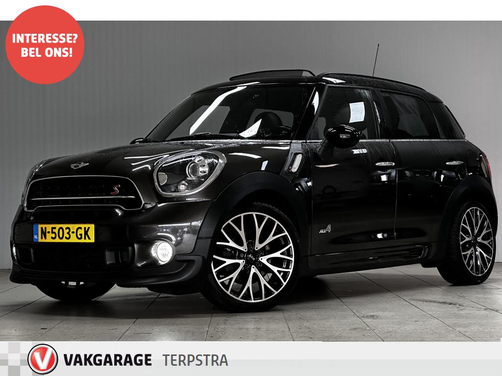 MINI Countryman 2.0 Cooper SD ALL4 Chili/ Automaat/ Panorama, Auto's, Mini, Automaat, USB, Bruin, Leder