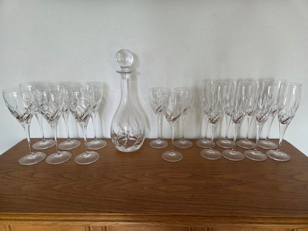 Toscane Kristallen Wijn- en Champagneglazen met Karaf, Ophalen