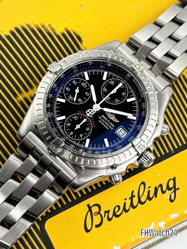 Breitling Chronomat A13350 Blackbird. Met Travel Etui., Staal, Gebruikt, Staal, Breitling