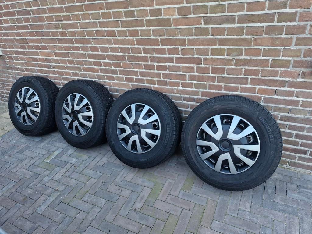 Mooie set all season banden met velgen fiat camper, 15 inch, Banden en Velgen, Ophalen of Verzenden, All Season