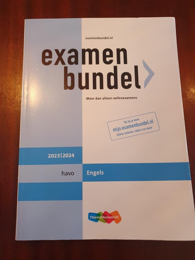 Examenbundel Engels Havo 2023/2024, Ophalen of Verzenden, Zo goed als nieuw, Non-fictie