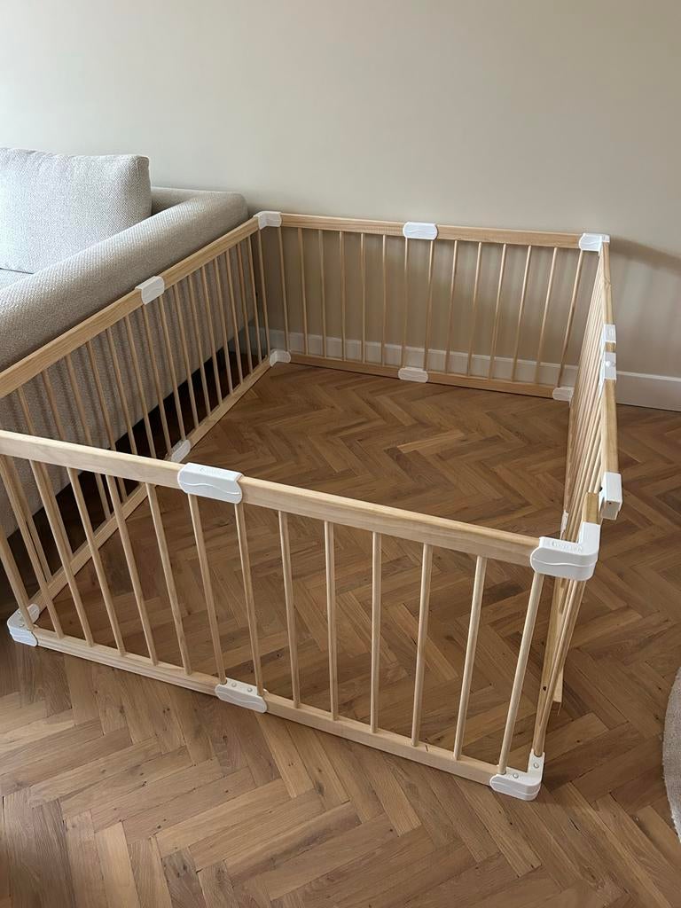 LANADAS Grondbox 140x140/120x160 cm - Perfecte staat, Kinderen en Baby's, Boxen, Ophalen, Zo goed als nieuw, Rechthoekig