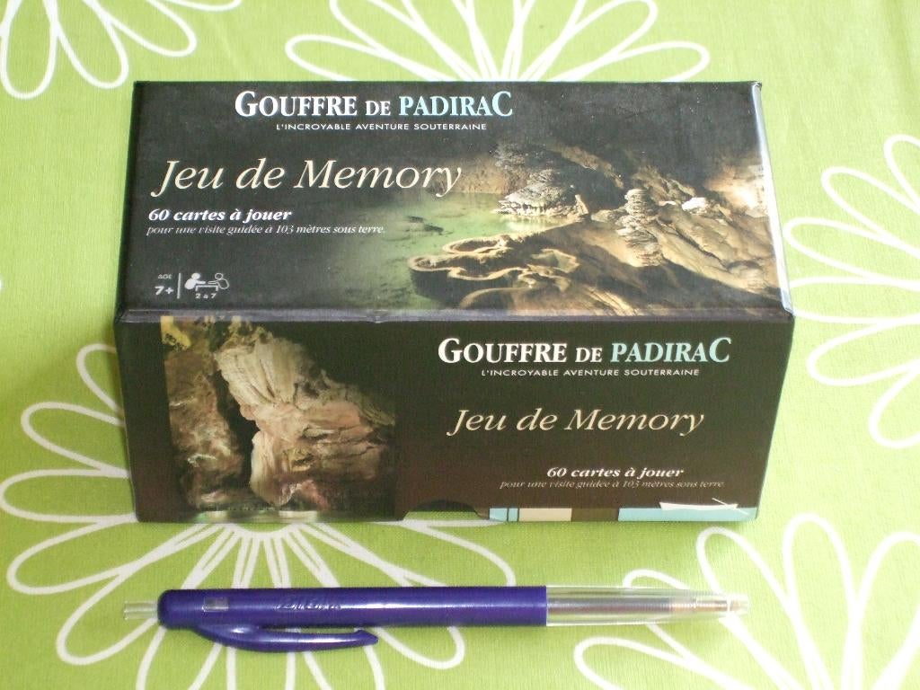 Gouffre de Padrirac - Franse grotten memory, Een of twee spelers, Ophalen of Verzenden, Zo goed als nieuw