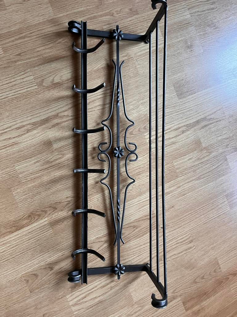 Smeedijzeren kapstok met hoedenplank, Zo goed als nieuw, Minder dan 100 cm, Metaal, Ophalen