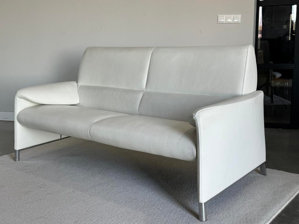 Leolux Felizia 2,5-zits Bank–Hoge Rug–Leer –185 cm | Design, Leolux, Leolux, Driepersoons, Ophalen of Verzenden