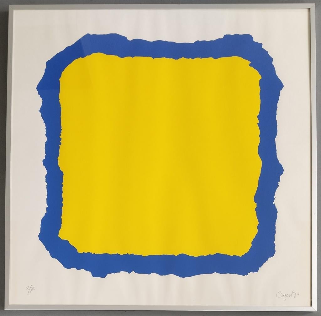 Bram Bogart – ingelijste gesigneerde litho, Ophalen