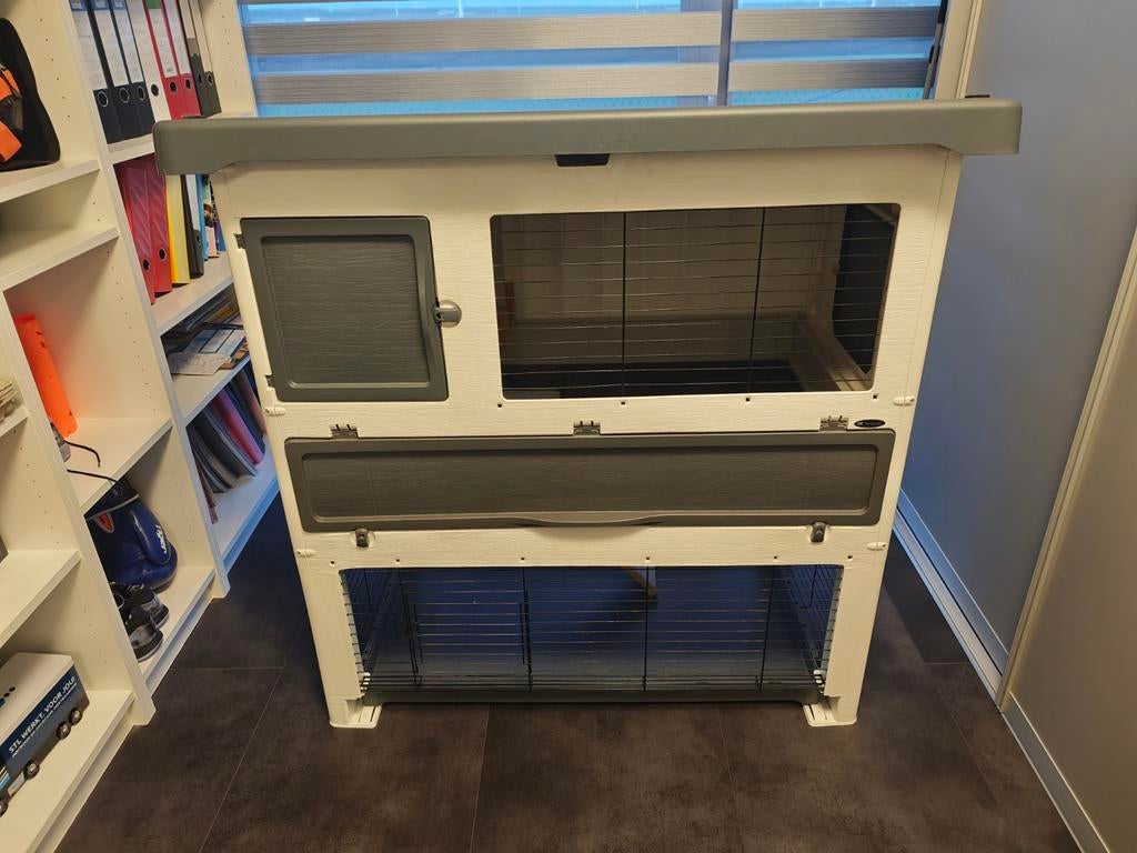 Te koop buitenkonijnenhok, Dieren en Toebehoren, Ophalen, 90 cm of meer, Hok, 110 cm of meer