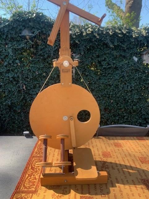 LOUET S 10 SPINNEWIEWL, Hobby en Vrije tijd, Spinnewielen en Spinnen, Ophalen of Verzenden, Zo goed als nieuw, Spinnewiel