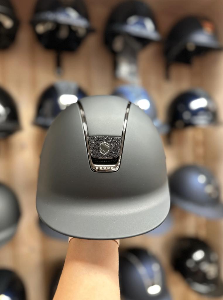 Mooie Samshield met crystal, Dieren en Toebehoren, Paardrijkleding, Ophalen of Verzenden, Nieuw, Dressuur, Cap