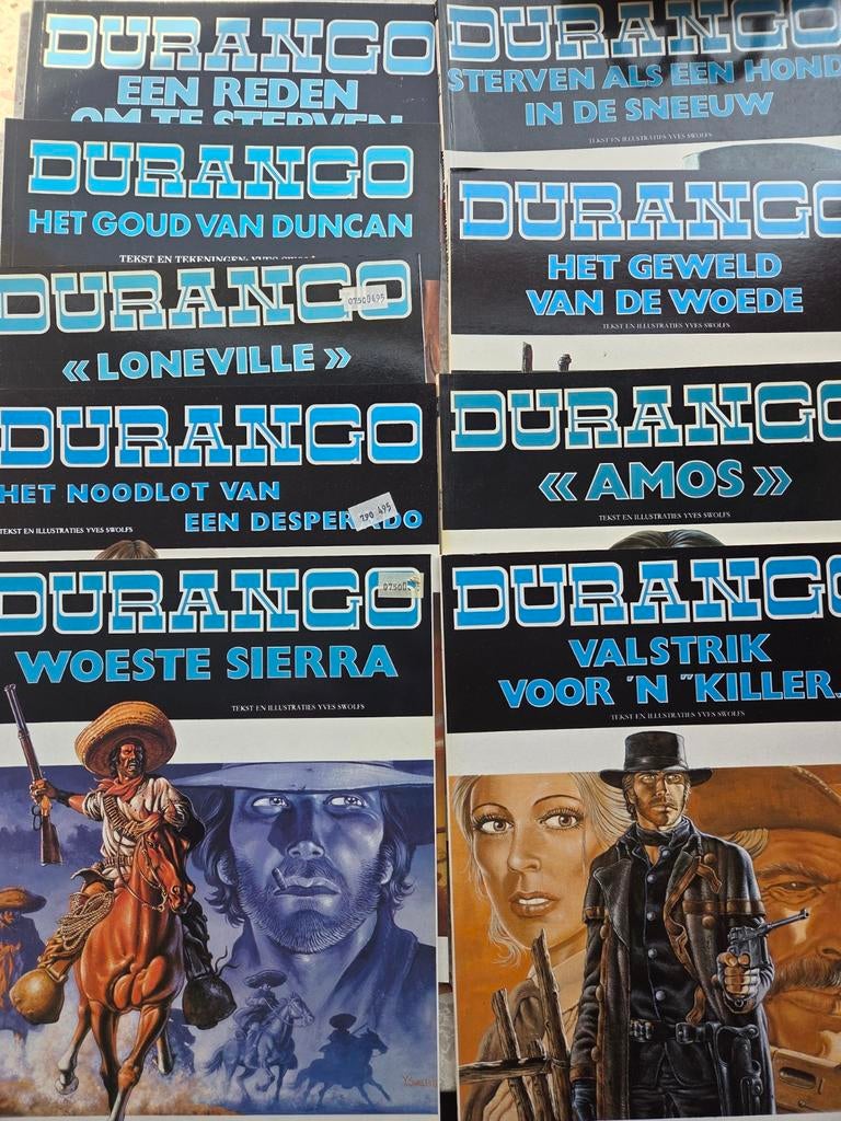 durango 1 t/m 9, Complete serie of reeks, Verzenden, Zo goed als nieuw