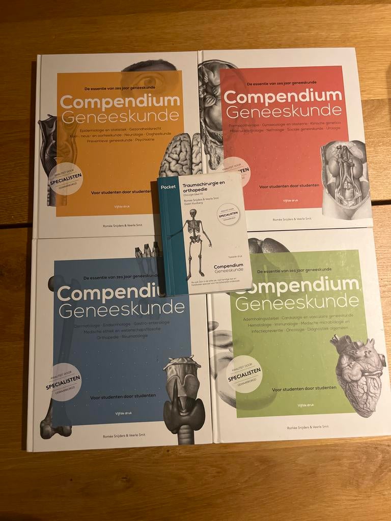 Compendium Geneeskunde (5e druk) + Pocket Traumachirurgie, Ophalen of Verzenden, Beta, Zo goed als nieuw, WO