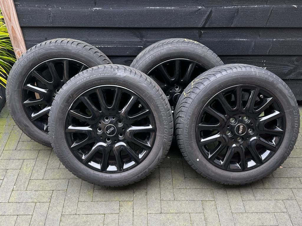 Mini Cooper Victory Spoke winterwielen 16 inch set € 100,-, Auto-onderdelen, Banden en Velgen, Ophalen, Gebruikt, 16 inch, Banden en Velgen