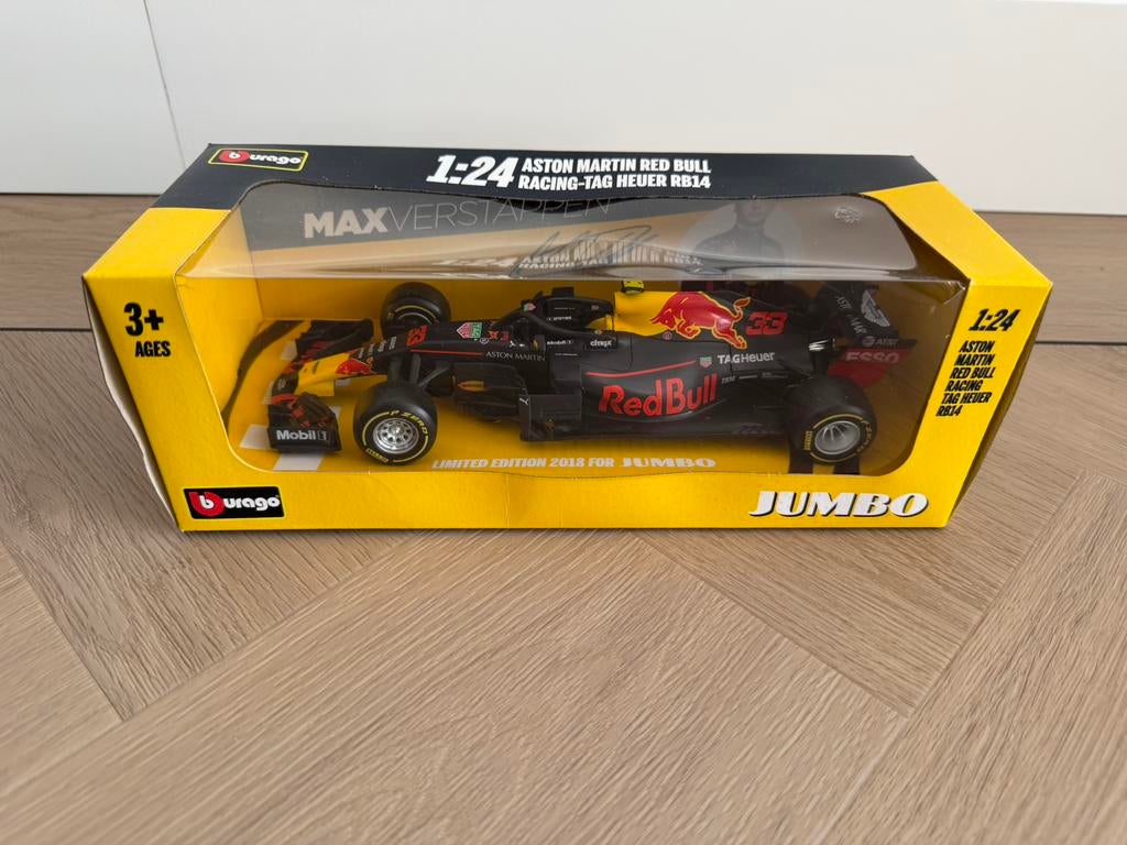 Red Bull F1 Max Verstappen schaalmodel 1:24, Ophalen of Verzenden, Nieuw, Auto, Bburago