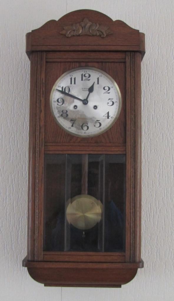 Wandklok, Friedrich Mauthe Schwenningen, Antiek en Kunst, Antiek | Klokken, Ophalen